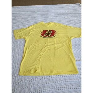 Vtg USA Jelly Belly Jelly Beans Short Sleeve T Shirt Yellow Red Mens Sz XL